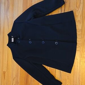 Chico's size 1 (Medium) black quilted indoor blazer/jacket